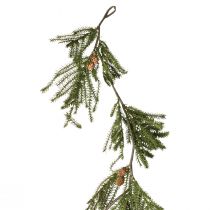 Article Guirlande de sapin avec véritables cônes de Noël 165cm