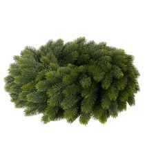 Article Couronne de branches de sapin artificielles, verte, ronde, 50 cm