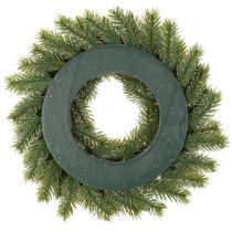 Article Couronne de branches de sapin artificielles avec pommes de pin, pour porte ou table, 30 cm