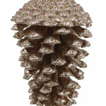 Article Tannettes dorées avec paillettes 13 cm – Lot de 4