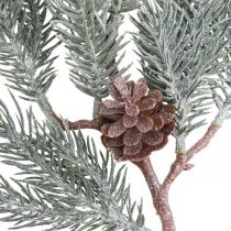 Branche de Sapin Artificielle Branche de Noël Givrée 43cm