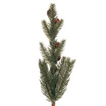 Article Branche de sapin artificielle avec boules de Noël, 48 cm, 2 pièces