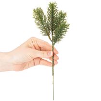 Article Branches de sapin artificielles vertes pour décorations hivernales, 25 cm, lot de 24.