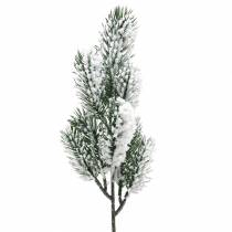 Branche de sapin vert neigé 39cm 8pcs