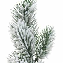 Branche de sapin vert neigé 39cm 8pcs
