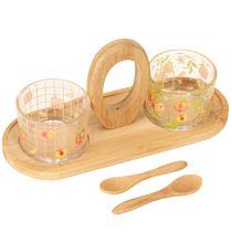 Article Service à tapas motif pêche décoration de table été 23×9×10,5cm
