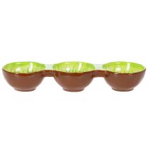 Article Bol en céramique à motif kiwi, décoration estivale pour un service élégant de tapas et d'en-cas, 30 cm
