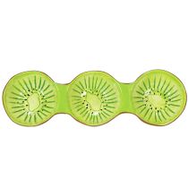 Article Bol en céramique à motif kiwi, décoration estivale pour un service élégant de tapas et d'en-cas, 30 cm