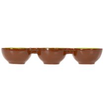 Article Bol en céramique à motif kiwi, décoration estivale pour un service élégant de tapas et d'en-cas, 30 cm