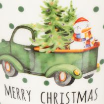 Article Mug à café Joyeux Noël, motif voiture de Noël, tasse en céramique 10 cm, lot de 2