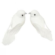 Article Paire de pigeons avec clip décoration de mariage pigeons décoratifs 10cm 2 pcs