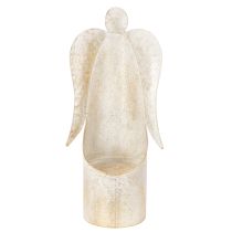 Article Bougeoir en forme d'ange, doré, pour décoration de table, 50 cm