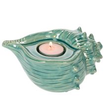 Article Porte-bougie chauffe-plat en forme de coquillage, décoratif, pour table, salle de bain ou salon, 16 cm