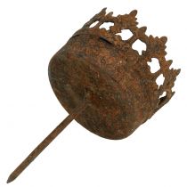 Article Photophore pour coller la rouille Ø5,2cm H10,5cm 4pcs