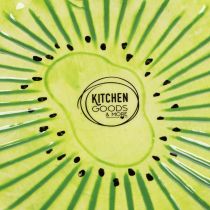 Article Assiettes rondes en céramique à motif kiwi, idéales pour la table à manger ou la cuisine, 16 cm, lot de 2