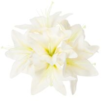 Article Fleurs artificielles de lys tigré blanc pour vases et compositions florales, bouquet de 6 (29 cm).