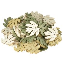 Article Décoration de table automne décoration dispersée décoration en bois feuille d'érable 4cm 72 pcs