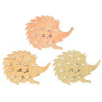 Article Décoration de table automne décoration dispersée hérisson bois L4cm H3cm 72 pcs