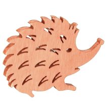 Article Décoration de table automne décoration dispersée hérisson bois L4cm H3cm 72 pcs