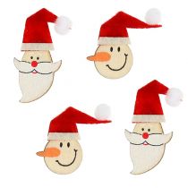 Article Décoration de table Père Noël, bonhomme de neige 4-5cm 12 pcs