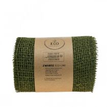 Article Chemin de table jute ruban de jute ruban de table vert olive W15cm L10m