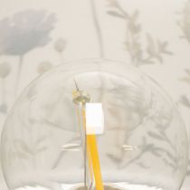 Article Lampe de table LED à motif floral pour un éclairage élégant du salon, 23 cm