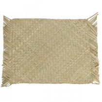 Article Set de table jonc de mer rectangulaire décoration de table jacinthe d'eau nature 33×48cm