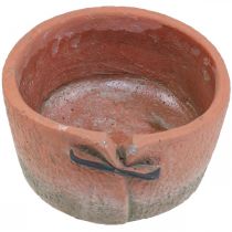 Pot de fleurs en béton cache pot terre cuite Ø18.5cm H10.5cm