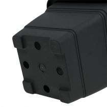 Article Pot « Nora » 23cm x 23cm H18,5cm anthracite 1 pièce