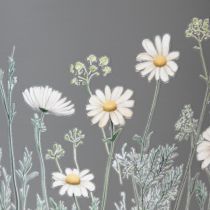 Article Pot de fleurs à motif délicat de fleurs sauvages, idéal pour un balcon ou une terrasse, 15 cm, lot de 3