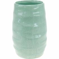 Vase en céramique ondulée, décoration de vase, récipient en céramique H20cm