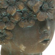 Cache-pot buste bouche bisou pot de fleurs avec visage H14cm
