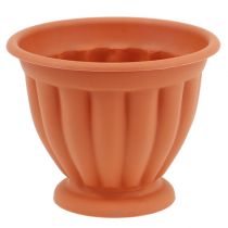 Article Pot à pied en plastique effet terre cuite Ø 15cm - 21cm