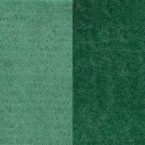 Ruban feutre, ruban pot, ruban laine bicolore vert 15cm 5m