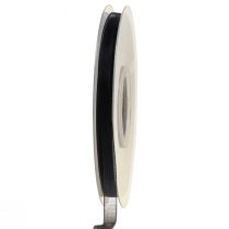 Article Ruban organza deuil avec lisière 6mm 50m noir