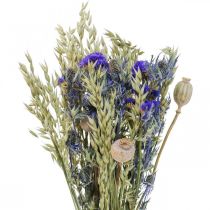 Article Bouquet de fleurs séchées Bouquet de fleurs des prés bleu H50cm 100g