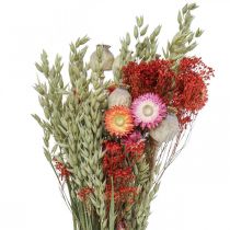 Article Bouquet de fleurs séchées Bouquet de fleurs des prés Rouge H50cm 150g