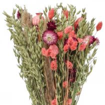 Article Bouquet de fleurs séchées paille fleurs grain coquelicot capsule Phalaris carex 55cm
