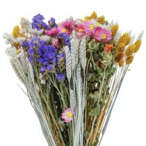 Bouquet de fleurs séchées lavande de mer Phalaris grain 55cm