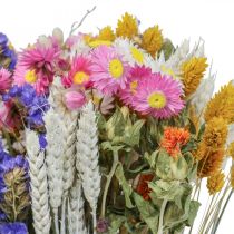 Bouquet de fleurs séchées lavande de mer Phalaris grain 55cm