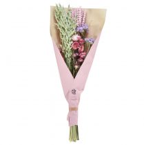 Article Bouquet de fleurs séchées, lavande de mer rose, 58 cm, décoratif