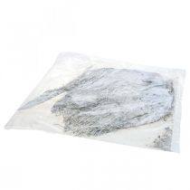 Article Fibres de palmier blanc séchées décoratives, 250 g, matériel de loisirs créatifs