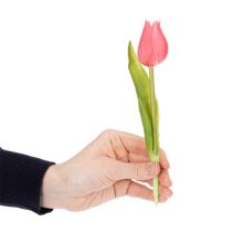 Article Tulipes de haute qualité, répliques réalistes pour vases de table, 21 cm, lot de 6