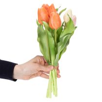 Article Tulipes artificielles pour la décoration printanière du salon et de la cuisine, aspect réaliste, 30 cm, lot de 7