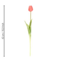 Article Bouquet de tulipes artificielles, coloré et réaliste, de haute qualité pour la maison, 43 cm, 7 pièces