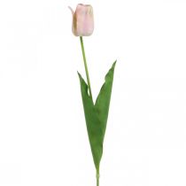 Article Fleur de tige rose artificielle tulipe H67cm