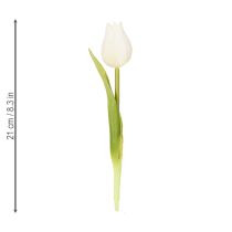 Article Tulipe artificielle, décoration réaliste, fleur en soie résistante pour la maison, 21 cm, lot de 6
