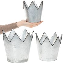 Article Couronne décorative en métal zinc Ø21,5/19,5/17 cm, lot de 3