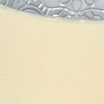 Article Pot de fleurs en métal, jaune pastel, Ø16cm H14cm