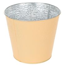 Article Pot de fleurs en métal, orange pastel, Ø16cm H14cm
